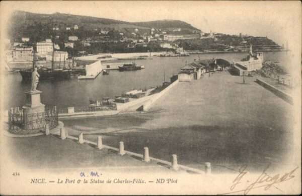 Nice Alpes Maritimes Nice le Port la Statue de Charles Felix