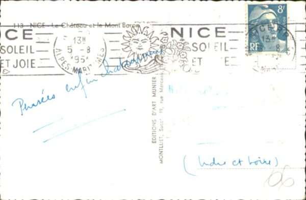 Nice Alpes Maritimes Nice le Chateau le Mont Boron – Bild 2