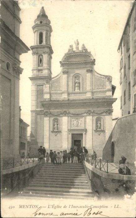 Menton Alpes Maritimes Menton Eglise de l'Immaculee Conception