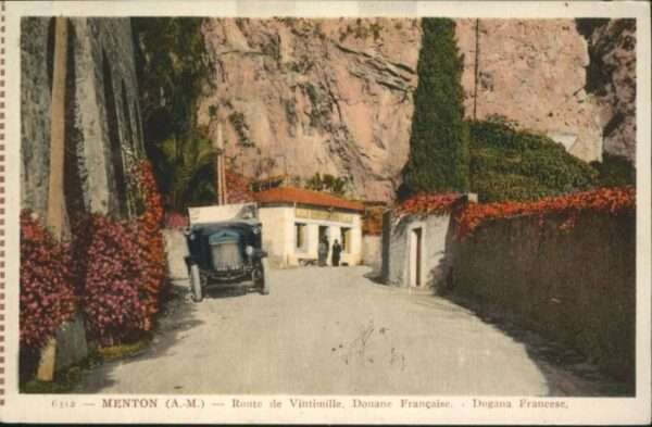 Menton Alpes Maritimes Menton Route de Vintimille Douane Franc