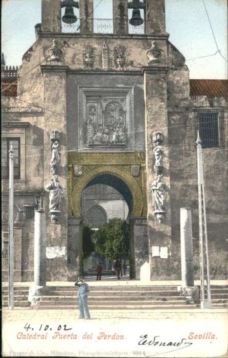 Sevilla Andalucia Sevilla Puerta Perdon Catedral