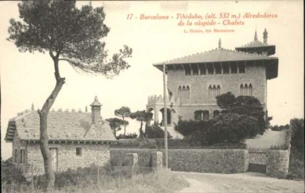Barcelona Cataluna Barcelona Tibidabo Alrededores Cuspide