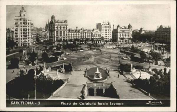 Barcelona Cataluna Barcelona Plaza Cataluna Hacia Levante