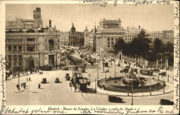 Daganzo de Arriba Madrid Strassenbahn Banco Espana Cibele