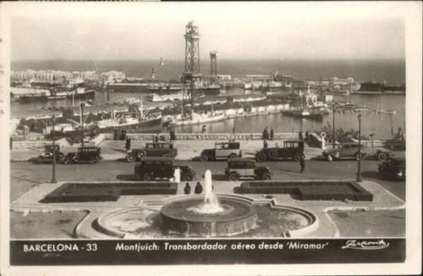 Barcelona Cataluna Barcelona Montjuich Tansbordador Aereo