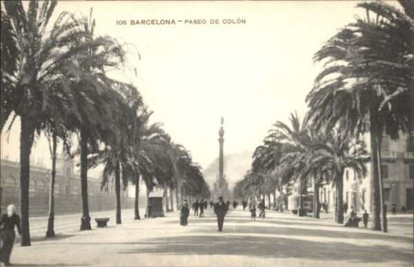 Barcelona Cataluna Barcelona Paseo Colon