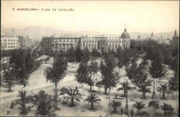 Barcelona Cataluna Barcelona Plaza Cataluna