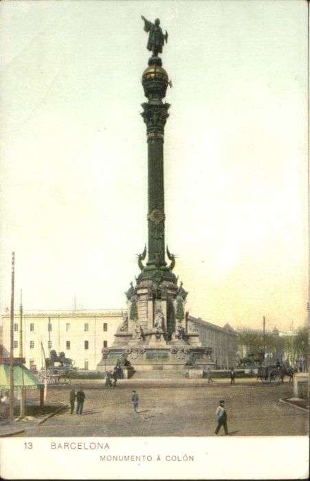 Barcelona Cataluna Barcelona Monumento Colon