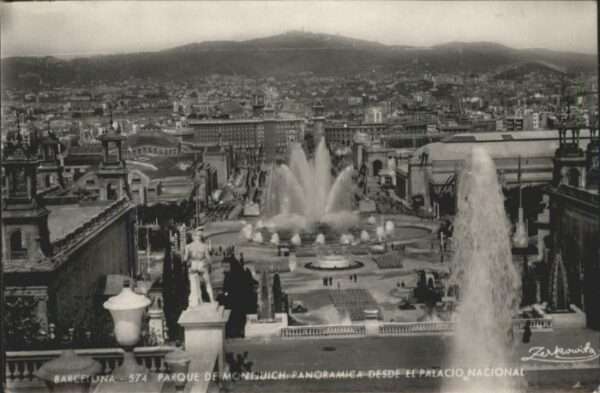 Barcelona Cataluna Barcelona Parque Montjuich Palacio Naci
