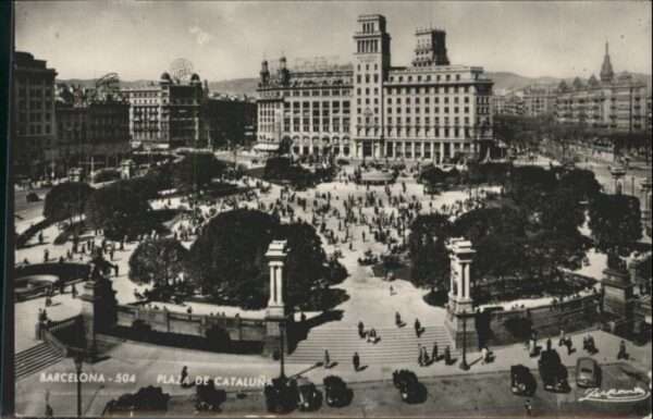 Barcelona Cataluna Barcelona Plaza Cataluna