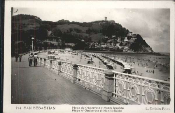 San Sebastian  Pais Vasco ES San_Sebastian Playa Ondarreta Monte Igu