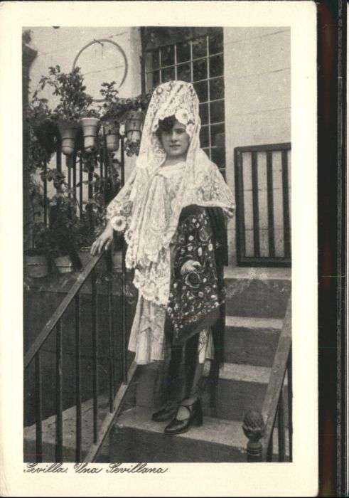 Sevilla Andalucia Sevilla Sevillana Tracht