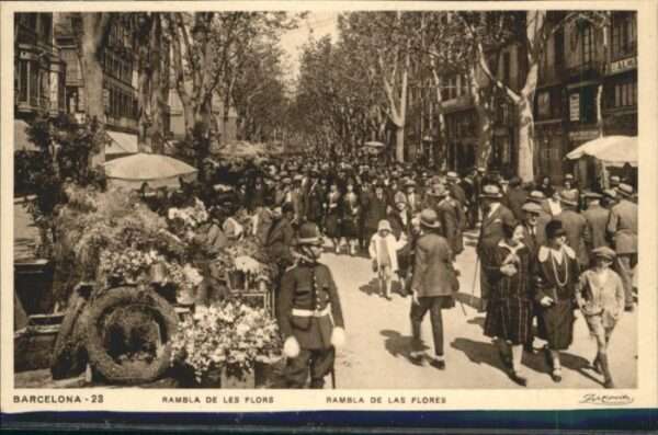 Barcelona Cataluna Barcelona Rambla Flors