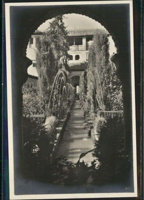 Granada Andalucia Granada Generalife Patio Acequia