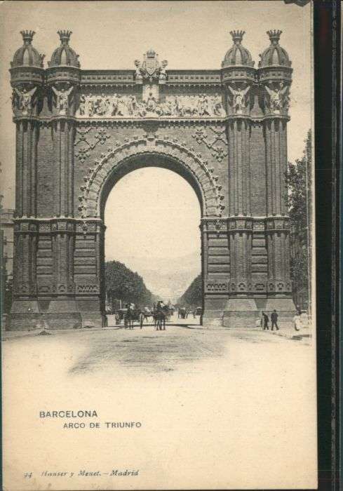 Barcelona Cataluna Barcelona Arco Triunfo