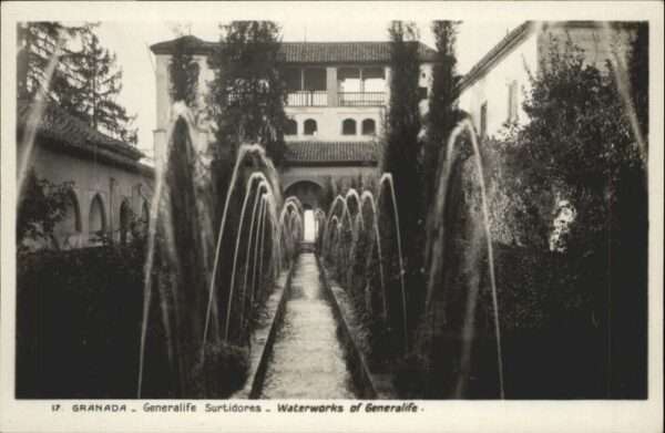 Granada Andalucia Granada Geralife Surtidores