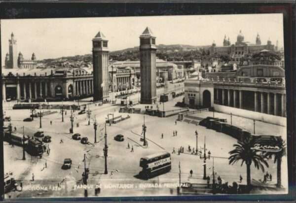 Barcelona Cataluna Barcelona Strassenbahn Parque Montjuich