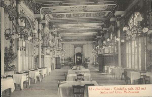 Barcelona Cataluna Barcelona Tibidabo Salon Gran Restauran