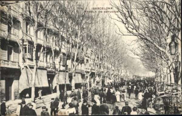 Barcelona Cataluna Barcelona Rambla Estudios