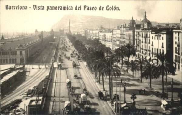 Barcelona Cataluna Barcelona Paseo Colon