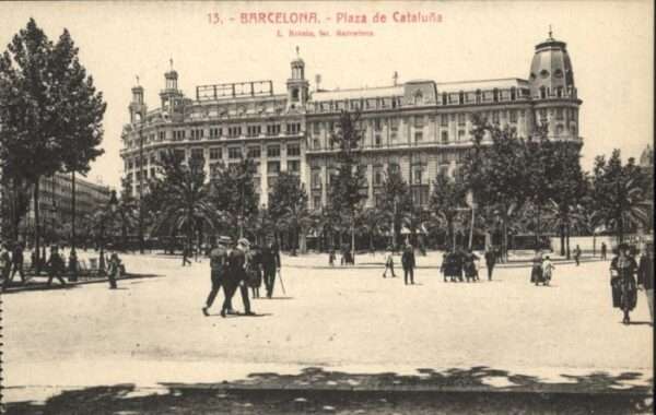 Barcelona Cataluna Barcelona Plaza Cataluna