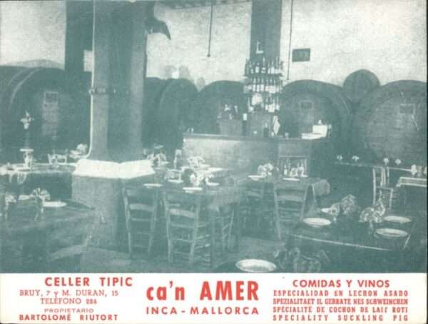 Mallorca Inca Celler Tipic Comidas Vinos