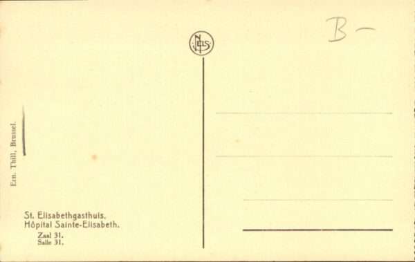 Bruessel Bruxelles St. Elisabethgasthuis Hopital Sainte El – Bild 2