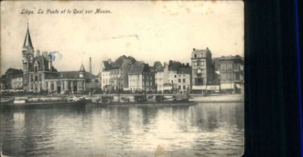Liege Luettich Liege la Poste le Quai sur Meuse