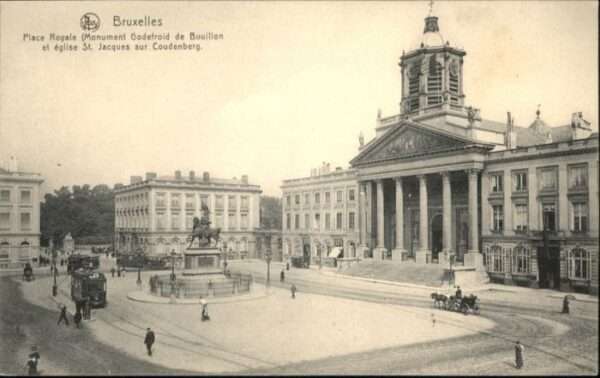 Bruessel Bruxelles Place Royale Monument Godefroid de Boui