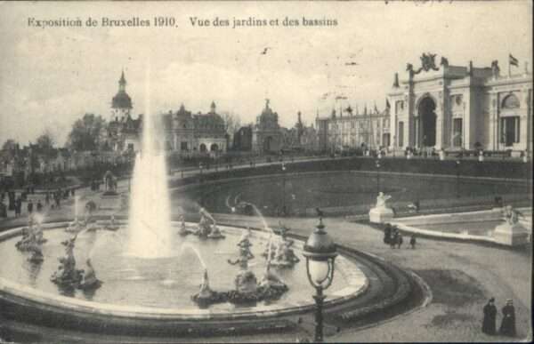 Bruessel Bruxelles Exposition jardins bassins