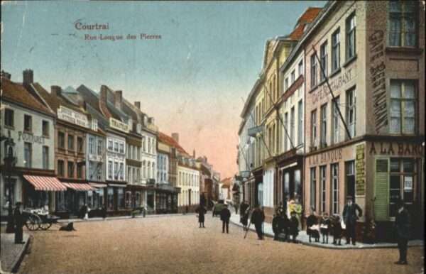 Courtrai KORTRIJK Flandre Belgie Courtrai Rue Longue des Pierres
