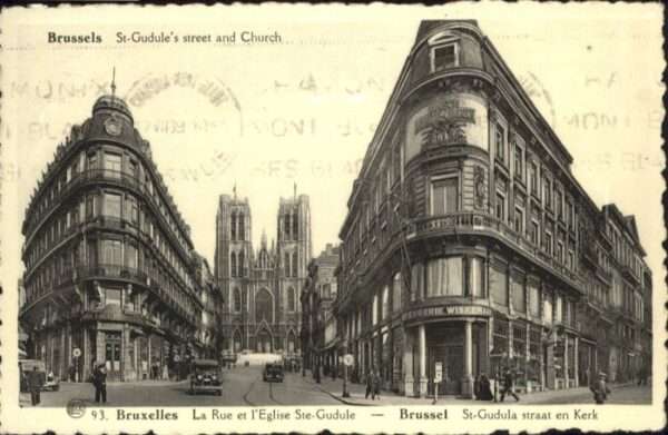 Bruessel Bruxelles Rue Eglise Sainte Gudule