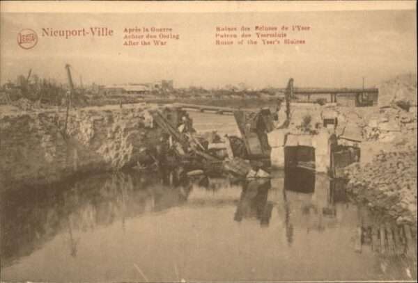Nieuport-Bains Nieuport Ruines des Ecluses de l'Yser