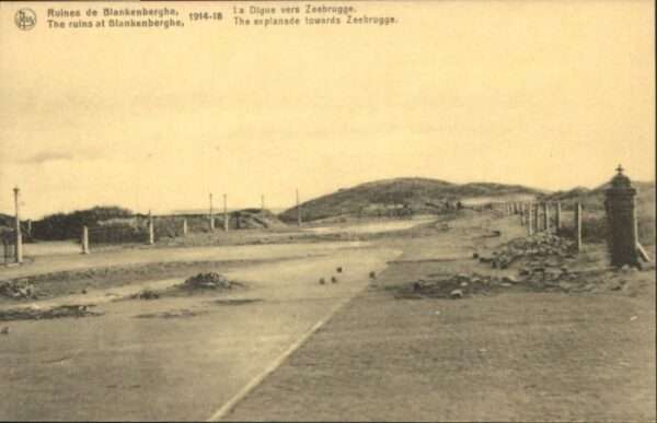 Blankenberghe la Digue vers Zeebrugge