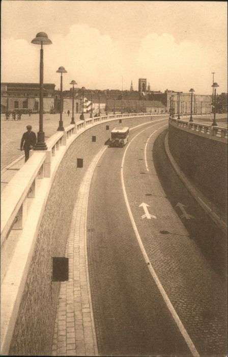 Anvers Antwerpen Anvers Tunnel pour vehicules sous l'Esc