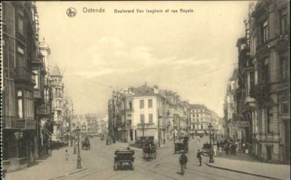 Ostende Oostende Ostende Boulevard Van Isgehem Rue Royal