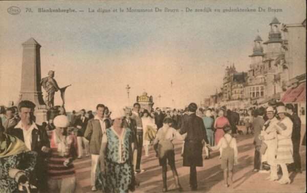 Blankenberghe la Digue le Monument de Bruyn