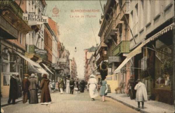 Blankenberghe la Rue de l'Eglise