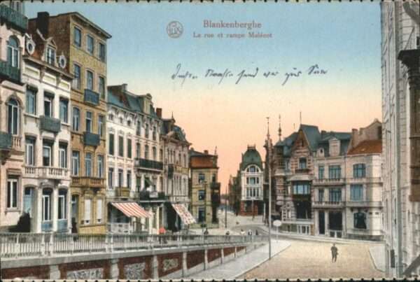 Blankenberghe la Rue Rampe Malecot