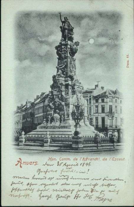 Anvers Antwerpen Anvers Monument Affracht de l'Escaut