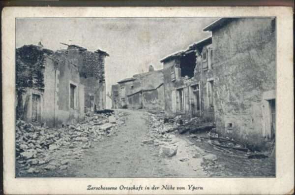 Ypern Ypres Ypern Zerschossene Ortschaft