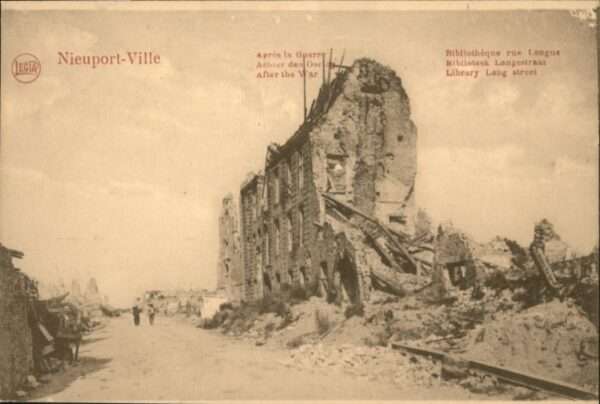 Nieuport-Bains Nieuport Bibliotheque Zerstörung