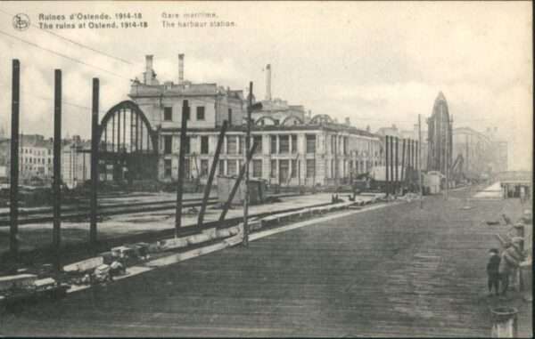 Ostende Oostende Ostende Gare maritime Zerstörung