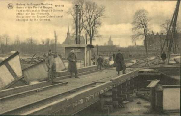 Bruges BRUGGE Belgie Bruges Pont Zerstörung