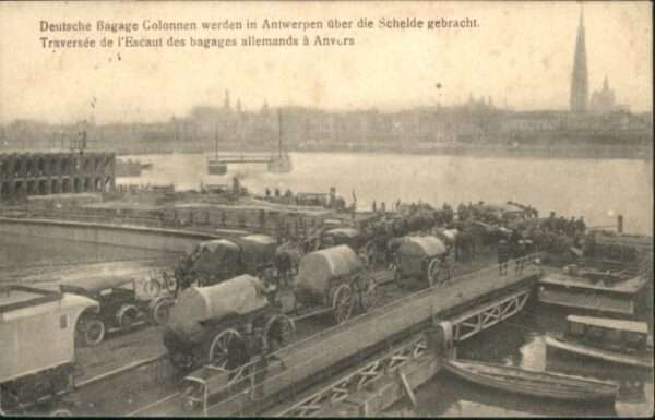 Antwerpen Anvers Antwerpen Deutsche Bagage Colonnen Sold