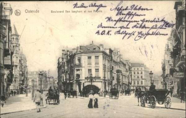 Ostende Oostende Ostende Boulevard Van Isgehem Rue Royal