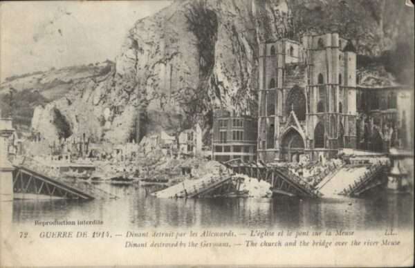 Dinant Wallonie Dinant Eglise Pont Zerstörung