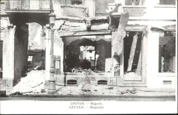 Louvain Flandre Louvain Magasin Zerstörung