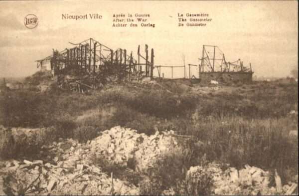 Nieuport-Bains Nieuport la Gazemetre Zerstörung