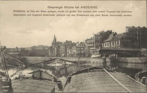 Andenne gesprengte Brücke